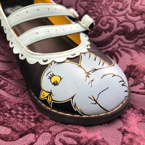TUK RARE Punk Sweet MaryJanes French Bluebird - Picture 6 of 12